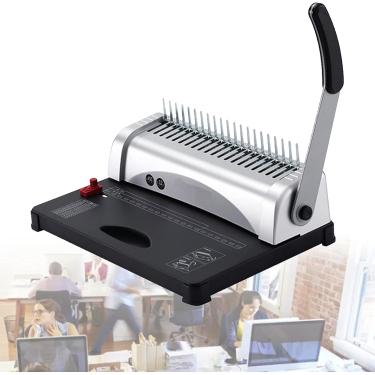 Imagem de Máquina De Encadernação Espiral Manual Adequada Para Máquina De Encadernação De Pente A3 A4 21 Furos Com Máquina De Encadernação De Livro De Encadernação única Para Sala De Aula De Escritór