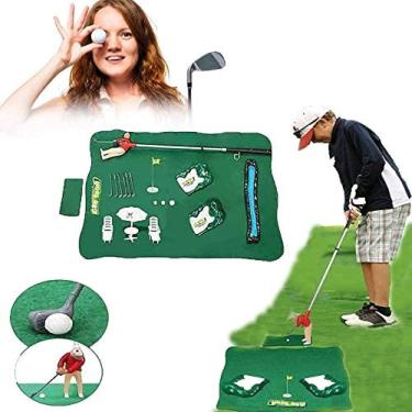 Imagem de Mini Golfing Man Jogo De Golfe Indoor, Conjunto De Jogo De Mini Golfe Indoor Com Um Carinha Anexado Ao Clube De Golfe Mini Brinquedo De Golfe Para Adultos E Crianças Auxílio à Prática De Go
