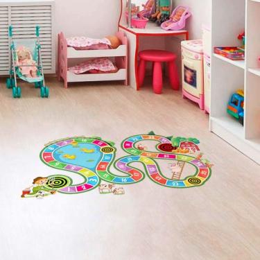 Imagem de Adesivo Destacável para Chão Infantil Tabuleiro Fazendinha - TaColado,