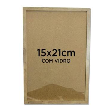 Imagem de Moldura Para Quadro Decorativo A5 15x21cm Com Vidro - Várias Cores - T