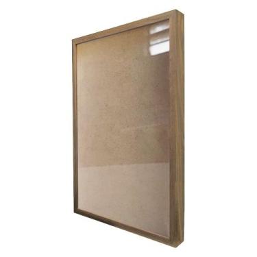 Imagem de Moldura Quadro Caixa 3cm 60x90cm Foto Poster Ilustração Com Vidro - Vá