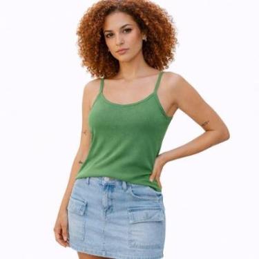 Imagem de Regata Feminina Básica de Algodão com Alças Finas Malwee-Feminino