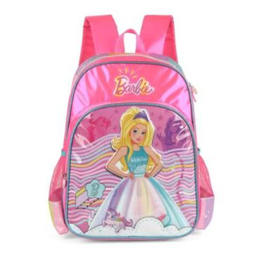 Imagem de Mochila Escolar Feminina Premium Barbie Rosa, U