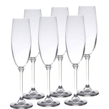 Imagem de Jogo 6 Taças de Cristal para Champagne Gastro Colibri 220ml Espumante 