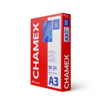 Imagem de Papel Sulfite A3 Chamex Super 90G 500 FLS Pacote