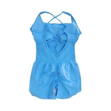 Imagem de Macacão Feminino Slim-Fit Sem Costura Para Yoga, Secagem Rápida E Resp