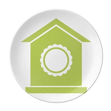 Imagem de Prato de jantar de porcelana decorativa Green Nest