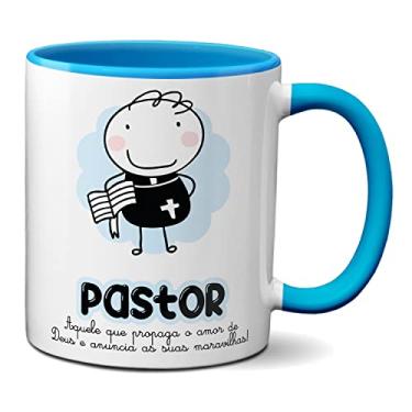 Imagem de Caneca Pastor Propaga O Amor De Deus Anunciando Maravilhas (Azul)