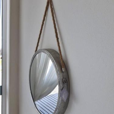 Imagem de Espelho Adnet Redondo Com Corda - Dom Decore
