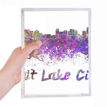 Imagem de Caderno de aquarela Salt Lake City America City com folhas soltas e diário recarregável