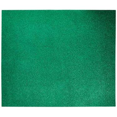 Imagem de Placa Em Eva Com Gliter 40x48cm. Verde Grama 2mm. - Pacote com 10, Make+, 9815, Verde