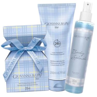 Imagem de Kit Giovanna Baby Blue - Body Splash, Deo Colônia e Loção Hidratante - Feminino - 1 Kit - 460 mL