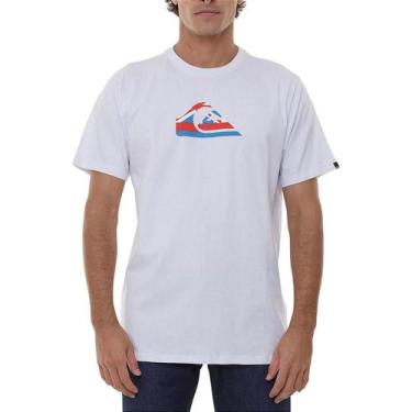 Imagem de Camiseta Quiksilver Hi Logo Masculina Branco