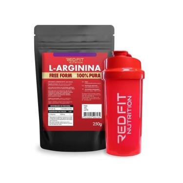 Imagem de Suplemento Red Fit Nutrition L-Arginina Pura Importada 250g-Unissex