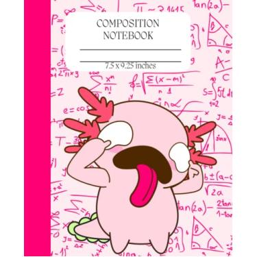 Imagem de Caderno de composição Axolotl para matemática, álgebra, aula de cálculo: para meninas e meninos