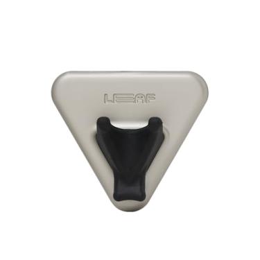 Imagem de Leaf Shave | Suporte de chuveiro, prata - Gancho de parede adesivo para chuveiro e banheiro, compatível apenas com a lâmina de barbear