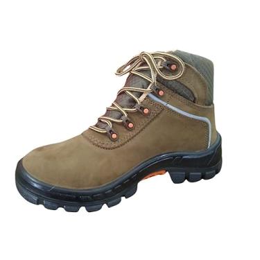 Imagem de Botina Nobuck Marluvas 75BPR29-MSMC BP Marrom Bico plastico (Marrom, 44)