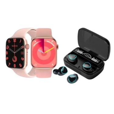 Imagem de Smartwatch  W29s + Fone de Ouvido M10 Chat Gpt Nfc Chamadas Intagram F