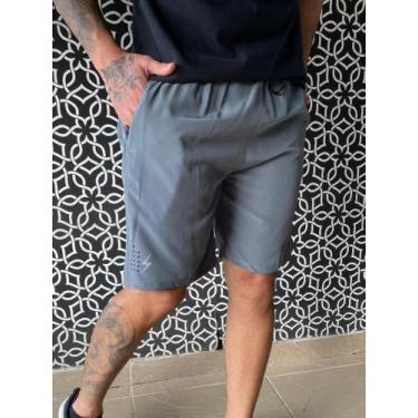 Imagem de Shorts Bermuda Tactel Masculina Cargo KYU, Cinza, M