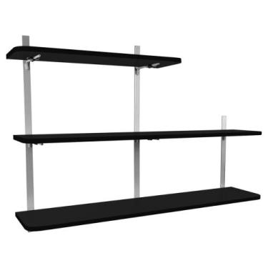 Imagem de Prateleira com 3 Níveis Decoração Sala Escritório Cardiff - Loja da Is