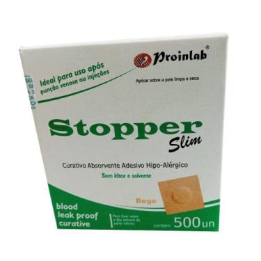 Imagem de Curativo Pós Coleta Bege (STOPPER) - Caixa com 500 Unidades - Proinlab
