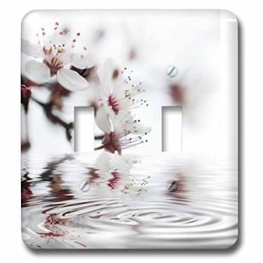 Imagem de 3dRose Interruptor de interruptor para fotografia de cerejeira e refletor de água lsp_268194_2, multicolorido