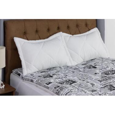 Imagem de Pillow Top King Size Enchimento Superior Com Travesseiros e Fronha 100