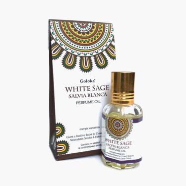 Imagem de Óleo Perfumado Indiano Goloka Sálvia Branca 10ml