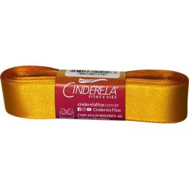 Imagem de Fita de Cetim 22MM 10M Amarelo - Cinderela