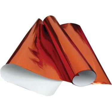 Imagem de Papel Laminado 48X60CM Vermelho Pacote com 40 - VMP