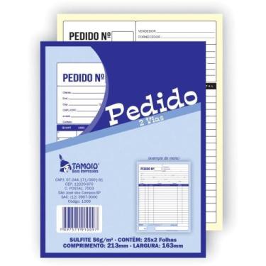 Imagem de Impresso Talão de Pedido 1/18 2 Vias 25 Folhas PCT com 20 - Tamoio
