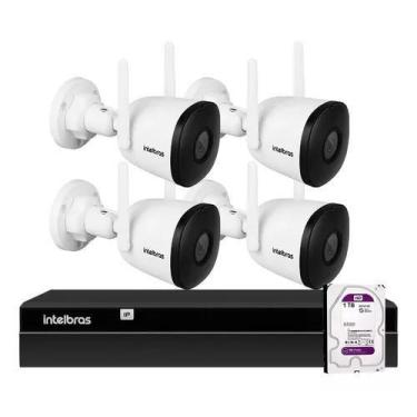 Imagem de Kit 4 Câmera Wifi Im5 Sc Intelbras Nvr 4 Ch Hd 1tb Incluso