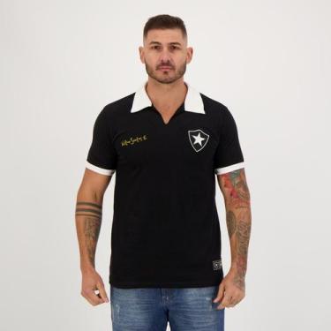 Imagem de Camisa Botafogo Retrô Nilton Santos Preta - Retromania, P