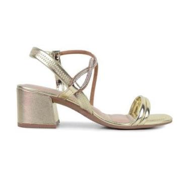 Imagem de Sandália Feminina Dakota Duetto Dourada - Y7502-Feminino