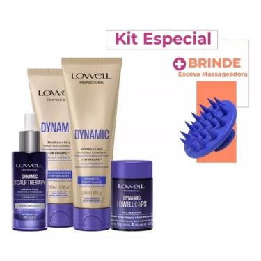 Imagem de Kit Dynamic Antiqueda, Força E Crescimento 4 Produtos Lowell