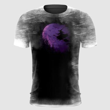 Imagem de Camiseta Bruxa Voando na Vassoura - FABRIQUETA, P