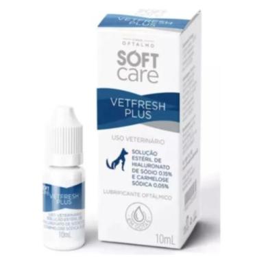 Imagem de Lubrificante Oftálmico Colírio Vetfresh Plus 10ml Soft Care - Pet Soci