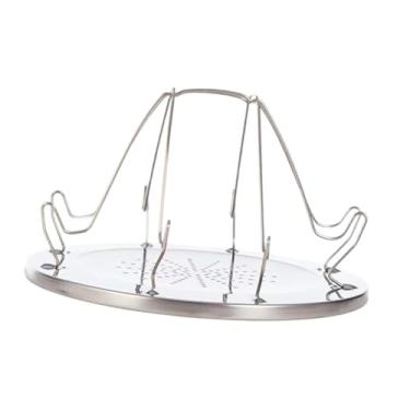 Imagem de Dynwave Toaster rack pão portão cozinheira portátil panela dobrável utensílios de torradeira simples suporte para churrasqueira praia de caminhada de pesca