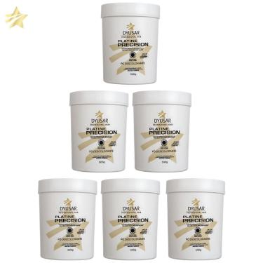 Imagem de Kit 6 Pó Descoloante Precision Platine Blue Dyusar 500G