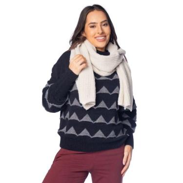 Imagem de Cachecol Feminino Biamar Tricot Pluma Bege Claro, Bege claro, Único