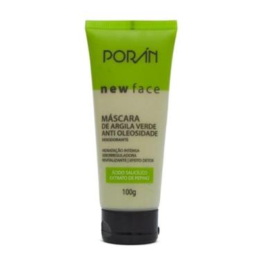 Imagem de Máscara Argila Verde Poran - Oil Control, Tratamento Acne, Limpeza Profunda Facial - 281g