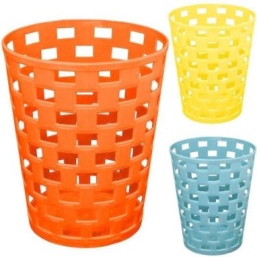 Imagem de Organizador De Plastico Redondo Vazado Colors 12X10Cm De - Fu Xing