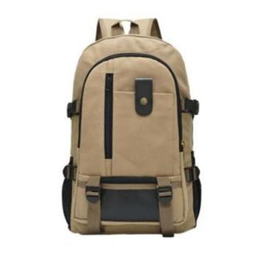 Imagem de Mochila Lona Unisex Casual Escola Trabalho QL096 - Sunoro, Caramelo