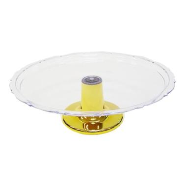 Imagem de BOLEIRA 26 CM LUXO COM BASE DOURADA 01 UNID