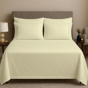 Imagem de Jogo De Lençol Cama Casal Queen King Solteiro 600 Fios Algodão Egípcio