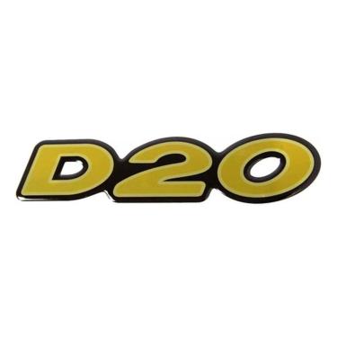 Imagem de Adesivo Emblema Chevrolet D20 Resinado Dourado D20R02 Fk