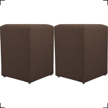Imagem de Kit 2 Puff Dado Decorativo Para Sala Recepção Penteadeira Material Sintético Cores