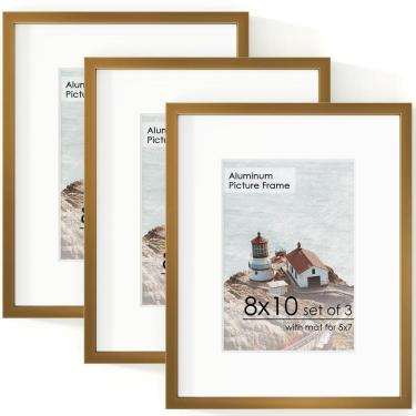 Imagem de Porta-retratos FLYJOE de alumínio 8x10 com acrílico e preto fosco