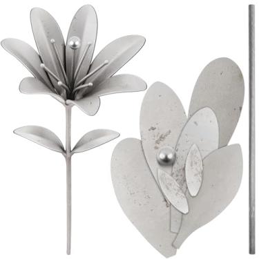 Imagem de Zonon o kit de soldagem 3D para iniciantes prática 201 cupons de soldagem de aço inoxidável. Metal de treinamento adequado para Tig, Mig, gás, arco, haste, kit de prática DIY (20 cm, flor de lírio 3D)