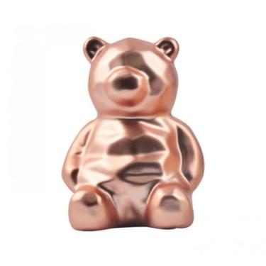 Imagem de Enfeite Urso Ceramica Metalizado Bronze - Art House - Zein